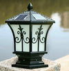 1/2 Post Light LED Outdoor Solar Powered Pillar Lamp Garden Yard Street Led Lamp
