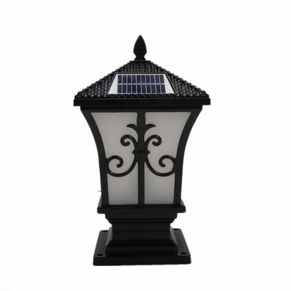 1/2 Post Light LED Outdoor Solar Powered Pillar Lamp Garden Yard Street Led Lamp