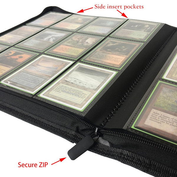 12 Pocket Card Binder 480 Cards Zip Card Album Folder Book