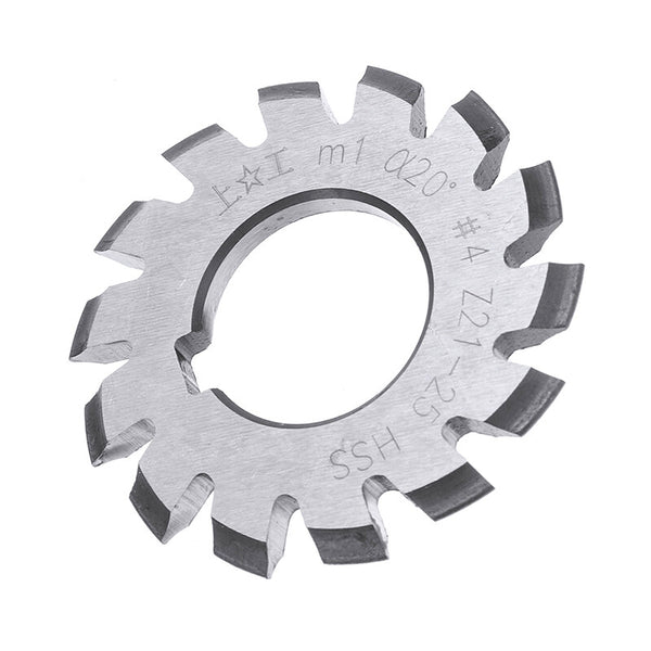 8Pcs Gear Milling Cutters with 20° Pressure Angle for Metric Module M1-M8 Gears