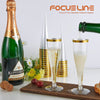 50/100X Bulk Champagne Wine Flutes Glasses Wedding Party Wine Glasses BPA Free
