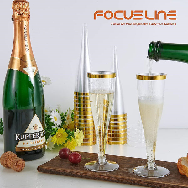 50/100X Bulk Champagne Wine Flutes Glasses Wedding Party Wine Glasses BPA Free