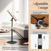 2-in-1 Floor Book&Laptop Lectern Stand Adjustable Angle Wooden Reading Holder