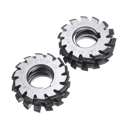 8Pcs Gear Milling Cutters with 20° Pressure Angle for Metric Module M1-M8 Gears