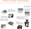 2-in-1 Meat Tenderizer Tool Stainless Steel Manual Cuber & Beef Jerky Slicer Set