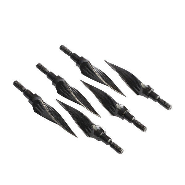 6pcs 150 Grain Archery Screw-In Broadheads Hunting Arrow Head Black AU