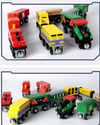 Christmas Train Toy 12Pcs Magnetic Wooden Train Set Train Xmas Gift with Box