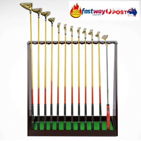 13-Slot Golf Putter Stand Rack High Quality Wooden Indoor Golf Display Rack