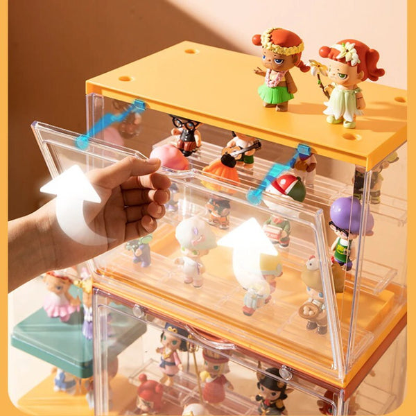 Transparent Display Box Blind Box Figures Display Showcase Model Collectible Box