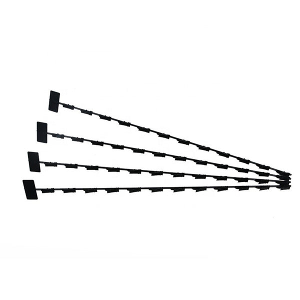 10x Metal Snack Hanging Strips Store Supermarket Shelf Merchandising Clip Strip
