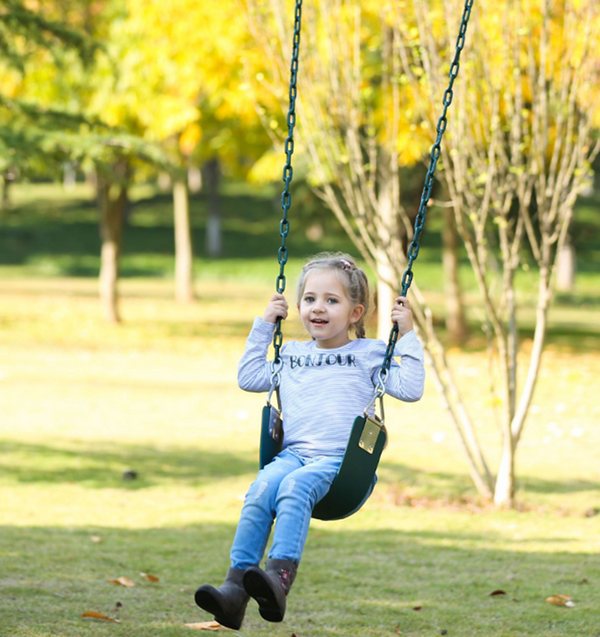 Swing Seat with Metal Hook Strap Belt Yard Swing for Kids&Adults AU 62*15*1.1CM