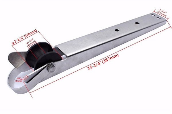 316 Stainless Steel Bow Anchor Self Launching Bow Roller Marine Boat Heavy Duty