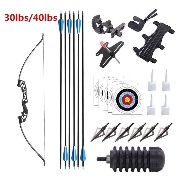 51" Archery Takedown Recurve Bow Arrow Set Right Hand for Shooting Training