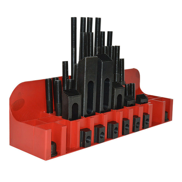 58 Pcs Pro-Series 1/2" T-Slot Hold Down Clamp Clamping Kit Bridgeport Mill Set