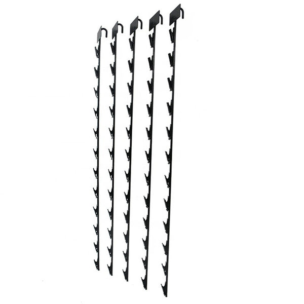 10x Metal Snack Hanging Strips Store Supermarket Shelf Merchandising Clip Strip