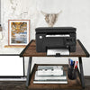 2 Tier Desktop Printer Rack Shelf Office Room Metal Racks Printer Holder