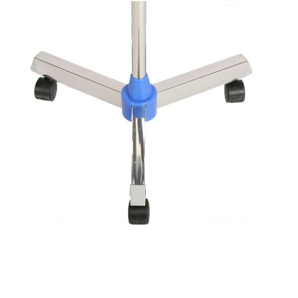 2 Hook Adjustable IV Pole Portable Drip Bag Stand for Clinic Household Care
