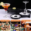 Portable Margarita Salt Rimmer Set with Separate Tier for Lime Juice Salt Sugar