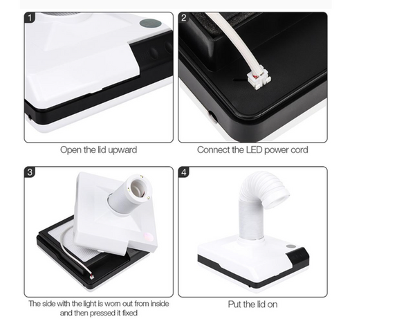 Dental Vacuum Cleaner Dust Collector Extractor Polishing Dust Suction Machine