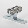 2PCS 6 Wheel Electric Hoist Trolley Roller T Trolley Assembly Silent Trolley