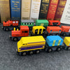 Christmas Train Toy 12Pcs Magnetic Wooden Train Set Train Xmas Gift with Box