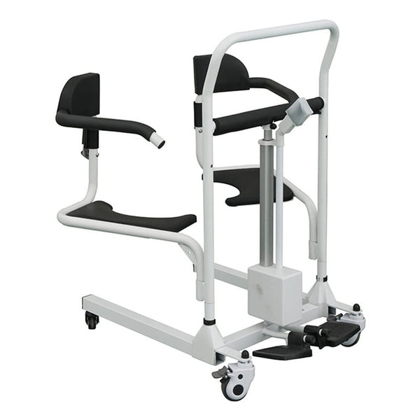 Transfer Lift Chair for Elderly Height Adjustable Electric Wheelchair 180° Split