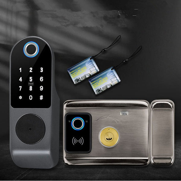 Double Side Fingerprint Lock Bluetooth Smart Door Lock Keyless Entry Lock AU