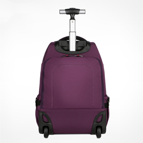 19'' Wheeled Rolling Backpack for Men Women Business Laptop Travel Bag AU