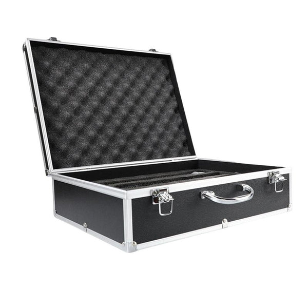 Multi-Purpose Microphone Carry Case Foam Insert Aluminum Alloy Storage Box