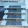 5pcs Rubber Stair Treads Stair Traction Tread Mats, Outdoor Non-Slip Step Mats