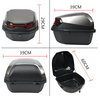 Motorcycle Tour Tail Box Scooter Trunk Luggage Lockable Waterproof w/ Mountings