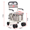 Shopping Trolley on Wheels Portable Folding Elderly Shopping Cart Walking Aid
