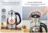 1L Electric Smart Kettle Automatic Steam Spray Teapot Coffee Tea Glass Boiler