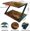 2 Tier Wood Desktop Printer Stand Home Printer Stands Table Top Organiser Shelf