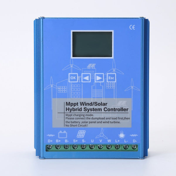 1600W 12/24/48V MPPT Solar Wind Hybrid Wind Turbine Generator Charge Controller