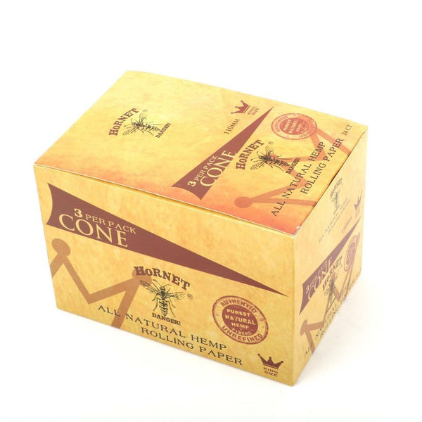 24X Pre-Rolled Smoking Cone 72 Cones 110MM Rolling Paper Natural Unrefined Paper