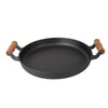 Non-Stick 32cm Cast Iron Frying Griddle Pan Non-Stick Steak Grill Frying Skillet