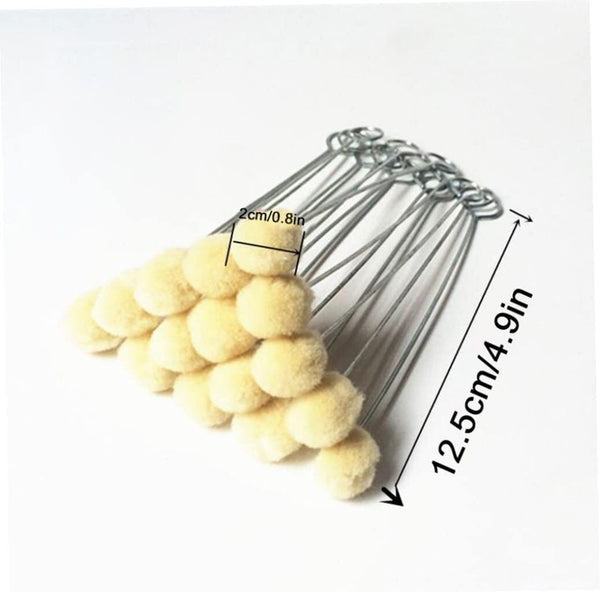 100Pcs DIY Leathercraft Wool Leather Dye Dauber Finish Applicator Tool Kit