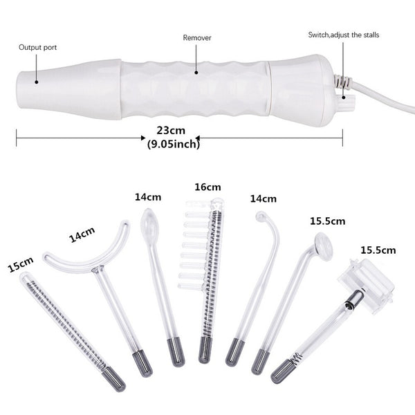 Skin Care Therapy Wand Electrode High Frequency Facial Machine Skin Therapy Wand