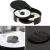 Portable Margarita Salt Rimmer Set with Separate Tier for Lime Juice Salt Sugar