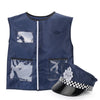 Police Cosplay Uniform Shirt Hat Whistle Costume Suit Birthday Gift For Kids AU