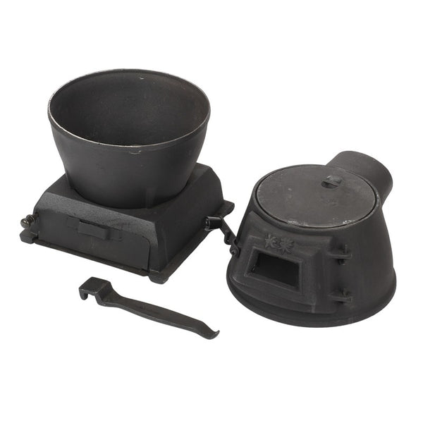 Wood-Burning Heating Stove Thickened Cast Iron Coal Stove Tent Indoor Heating