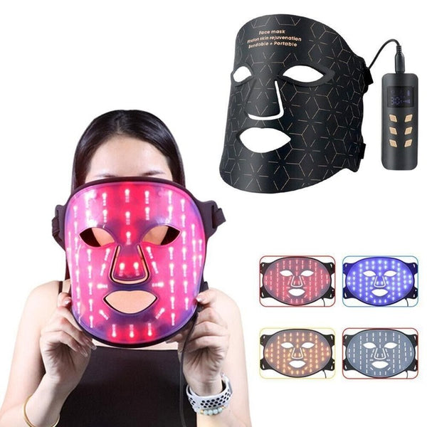 240 Lights Face Neck LED Mask Portable Skin Care Red Light Therapy for Face AU