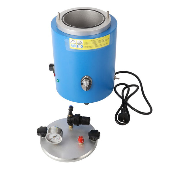 400W 220V Round Wax Injector Pressure Regulator Gauge Blue Wax Casting Machine