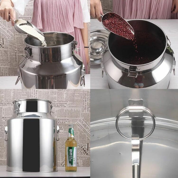 35L Wine Beer Keg Fermenter Barrel Stainless Steel Oil Rice Milk Cans Tank