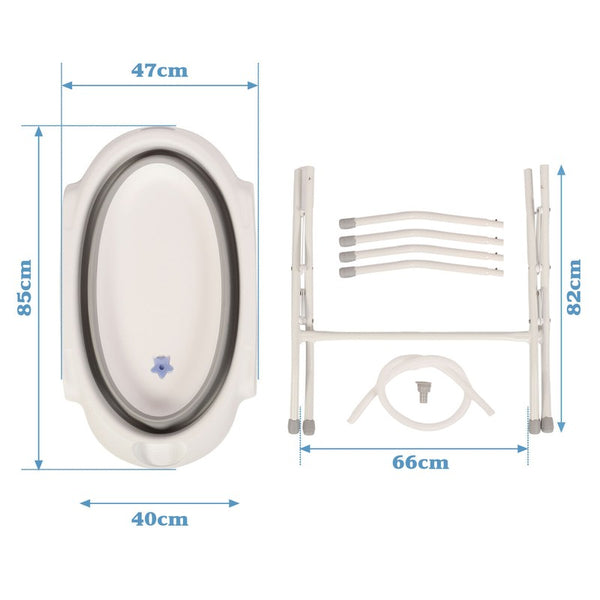 2 in 1 Dog Bathtub Pet Washing Station Portable Tub for Shower and Grooming