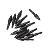 12pcs Carbon Steel Screw Thread Arrow Point Archery Arrowhead Target Field Tips