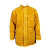 Heat Flame-Resistant Heavy Duty Leather Welding Jacket Cowhide Weld Coat Large