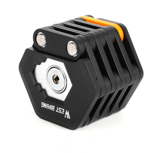 Bicycle Lock with 3 Keys Anti-Theft Folding Bike Lock with Mounting Bracket