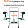 Transfer Lift Chair for Elderly Height Adjustable Electric Wheelchair 180° Split